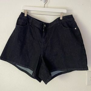 Dark denim shorts from Lane Bryant